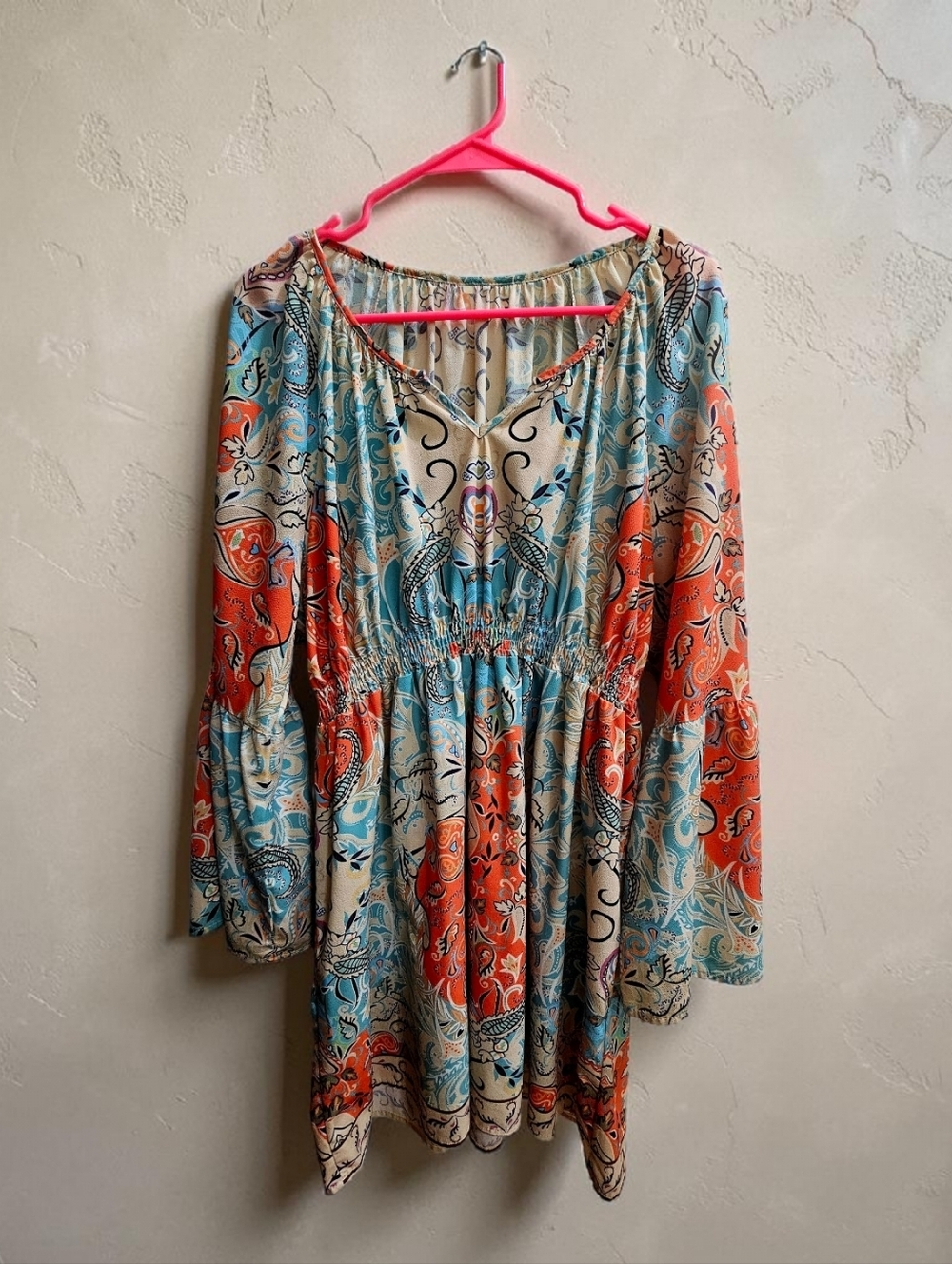 Bohemian | MultiColor | Stretchy Loose Fitting | Casual Maxi Dress - Picture 2 of 12